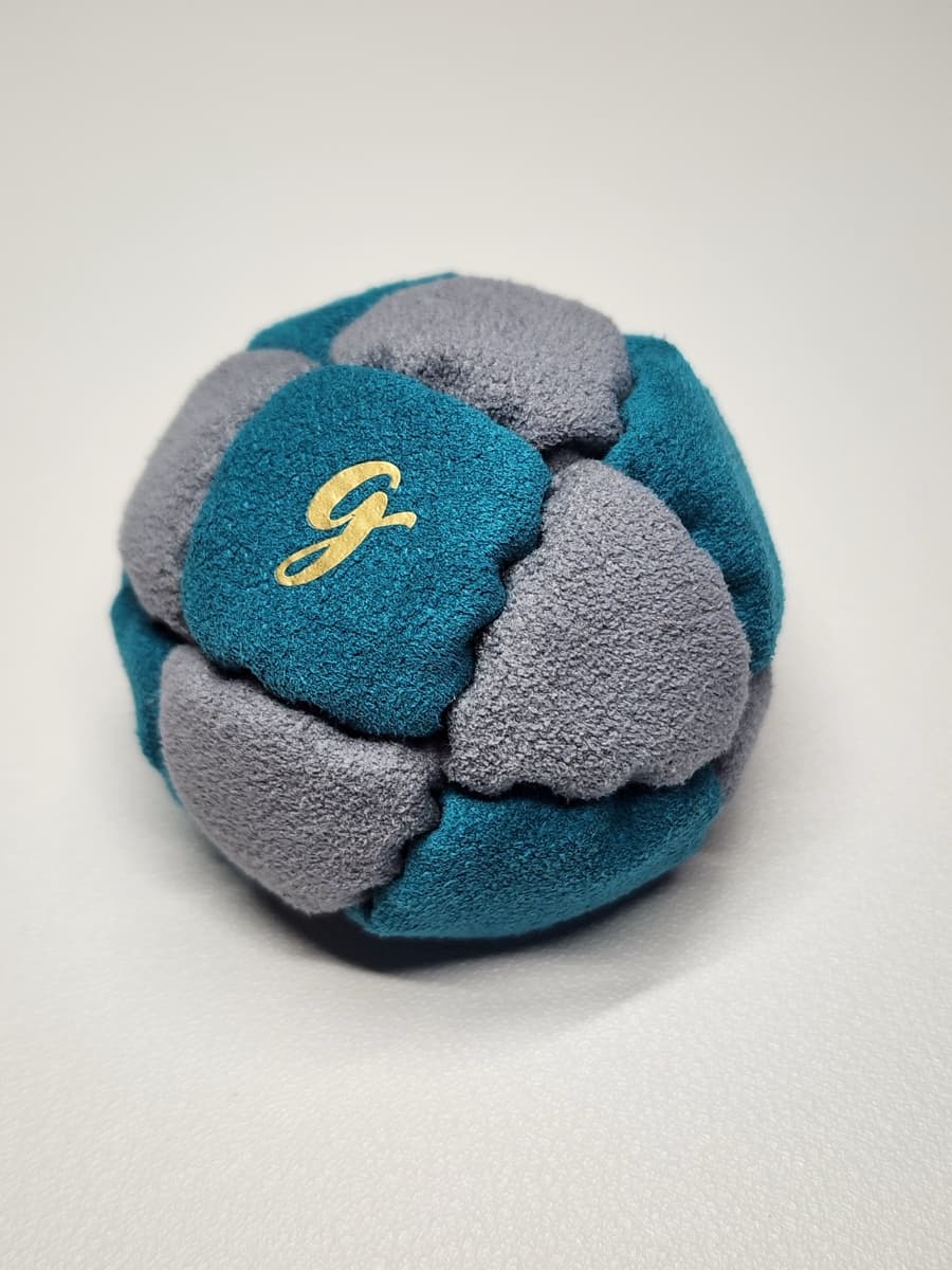 14-panel handmade freestyle footbag by G — 14-Panel Footbag by G (#76)