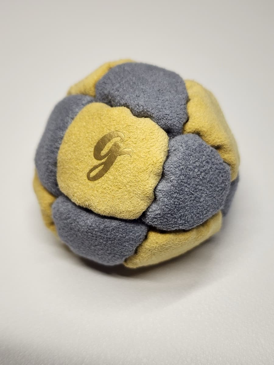 14-panel handmade freestyle footbag by G — 14-Panel Footbag by G (#77)