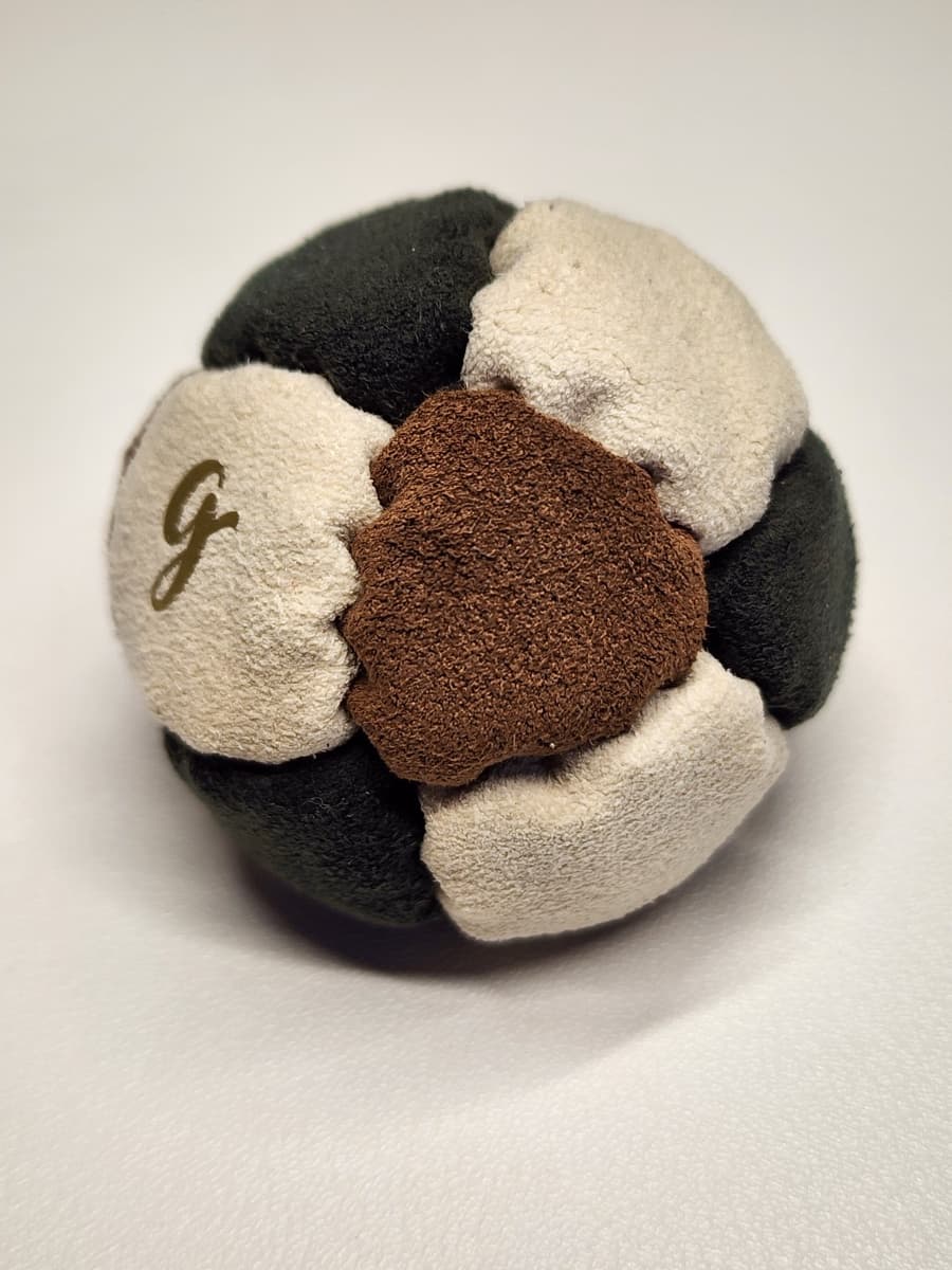 14-panel handmade freestyle footbag by G — 14-Panel Footbag by G (#74)