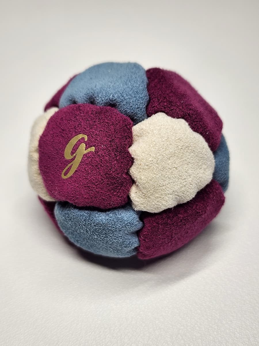 14-panel handmade freestyle footbag by G — 14-Panel Footbag by G (#75)