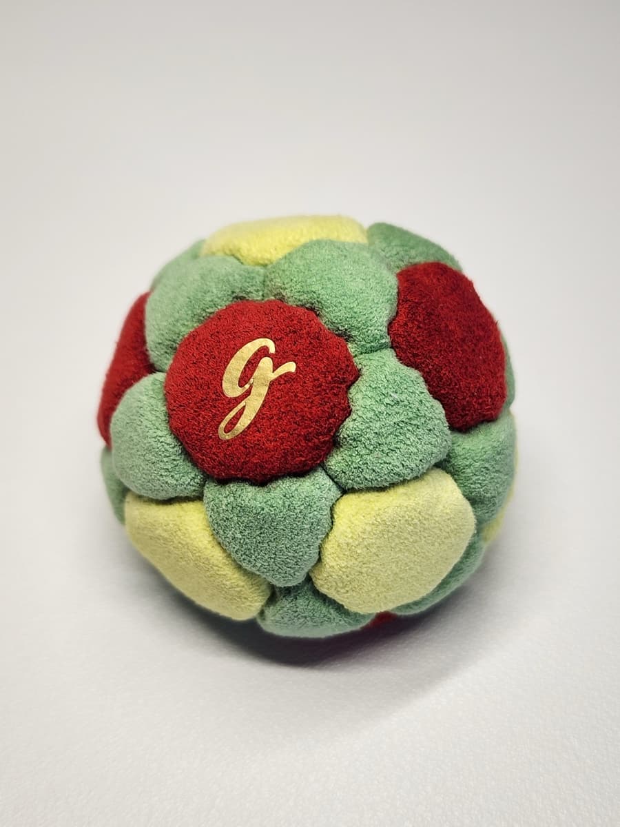 32-panel handmade freestyle footbag by G — 32-Panel Footbag by G (#60)