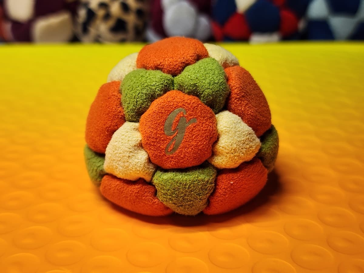 32-panel handmade freestyle footbag by G — 32-Panel Footbag by G (#86)