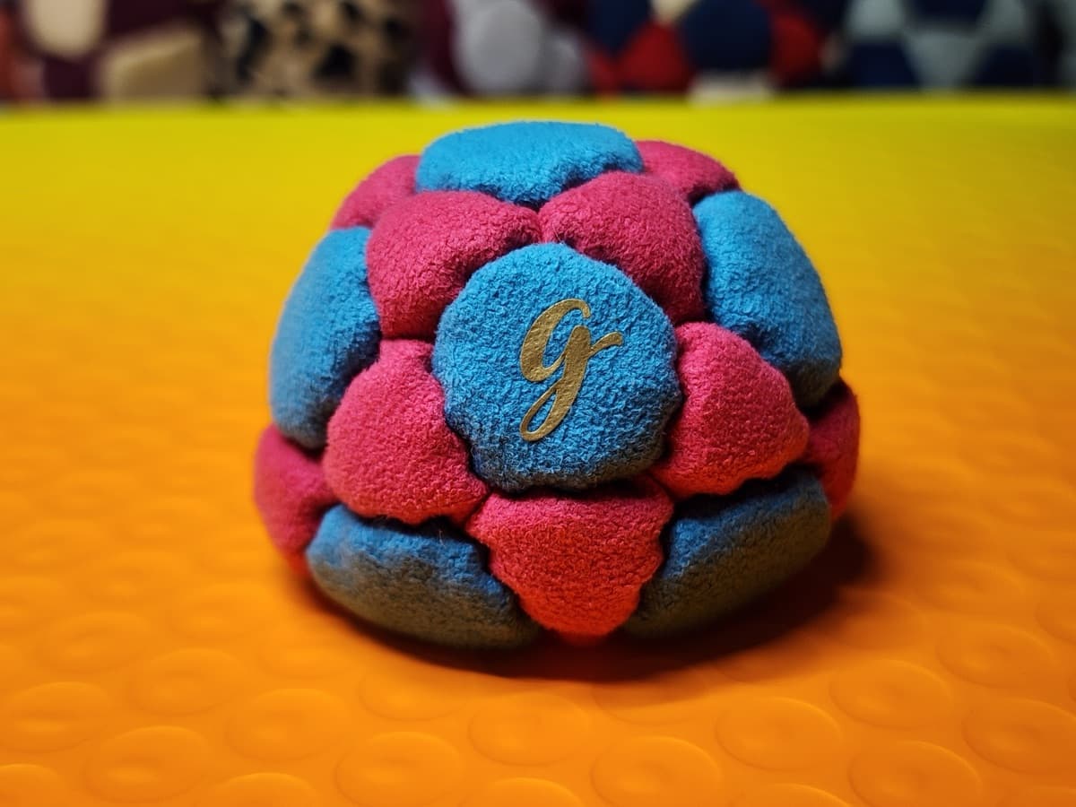 32-panel handmade freestyle footbag by G — 32-Panel Footbag by G (#88)