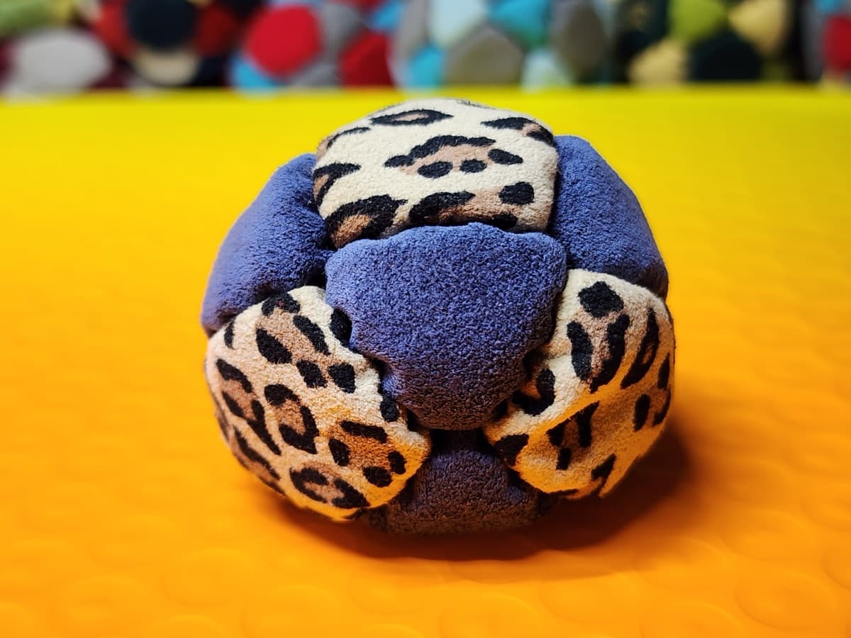 14-panel handmade freestyle footbag by Hacky Snack — 14-Panel Footbag by Hacky Snack (#39)