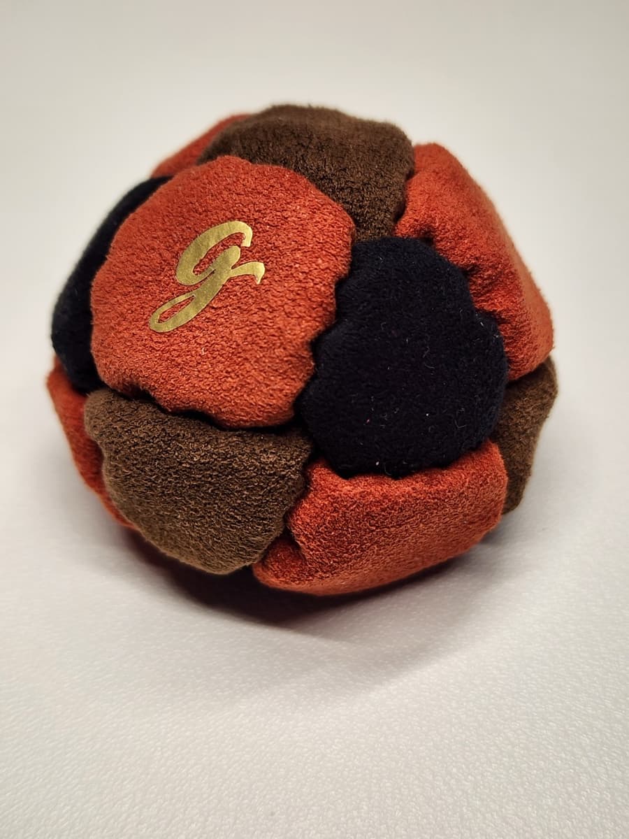 14-panel handmade freestyle footbag by G — 14-Panel Footbag by G (#73)
