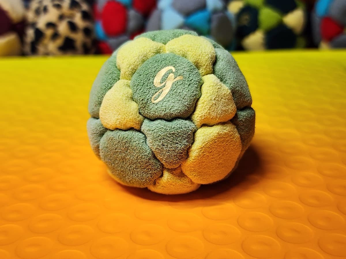 32-panel handmade freestyle footbag by G — 32-Panel Footbag by G (#97)