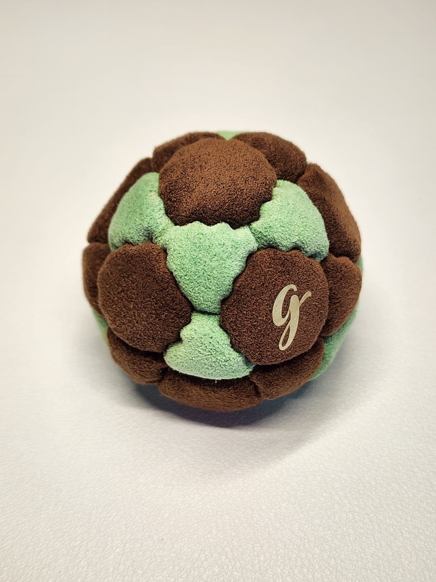 32-panel handmade freestyle footbag by G — 32-Panel Footbag by G (#61)
