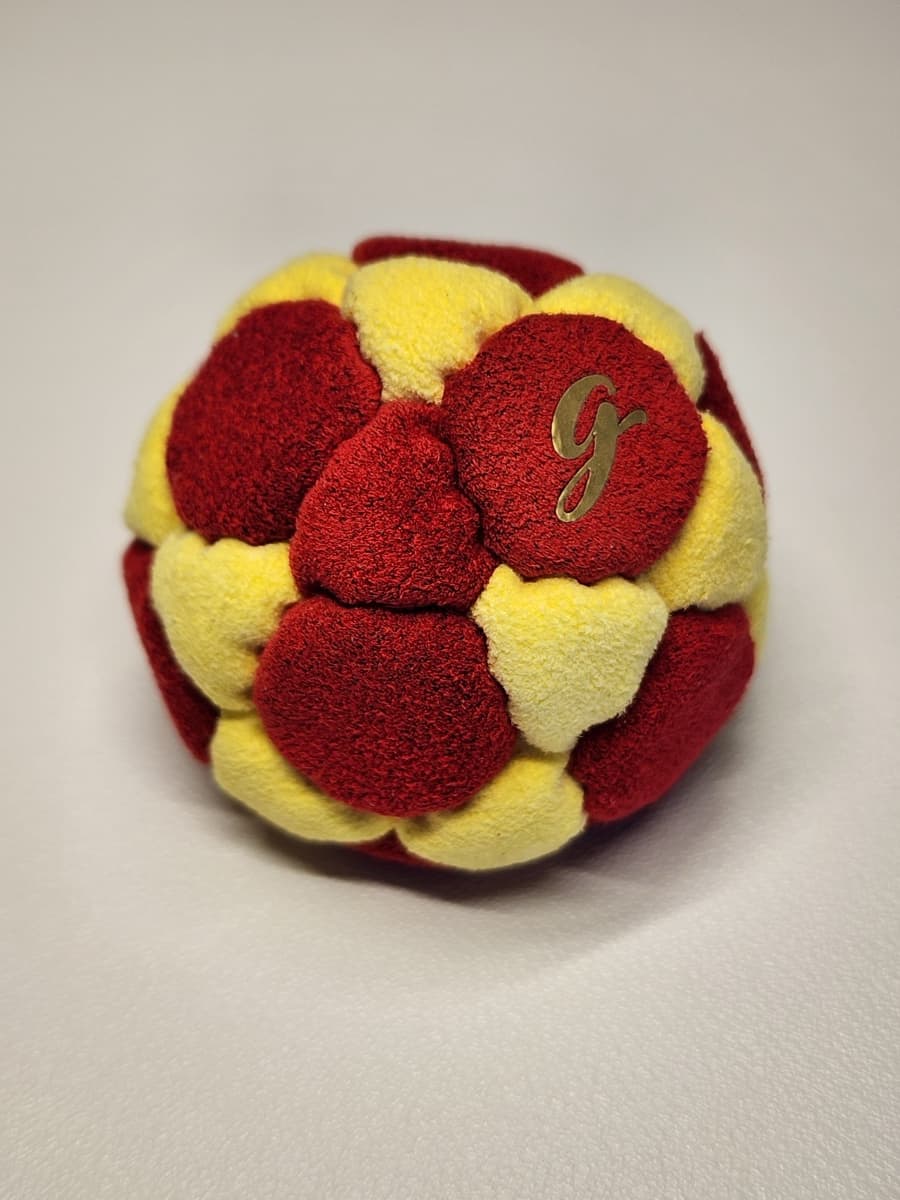 32-panel handmade freestyle footbag by G — 32-Panel Footbag by G (#62)