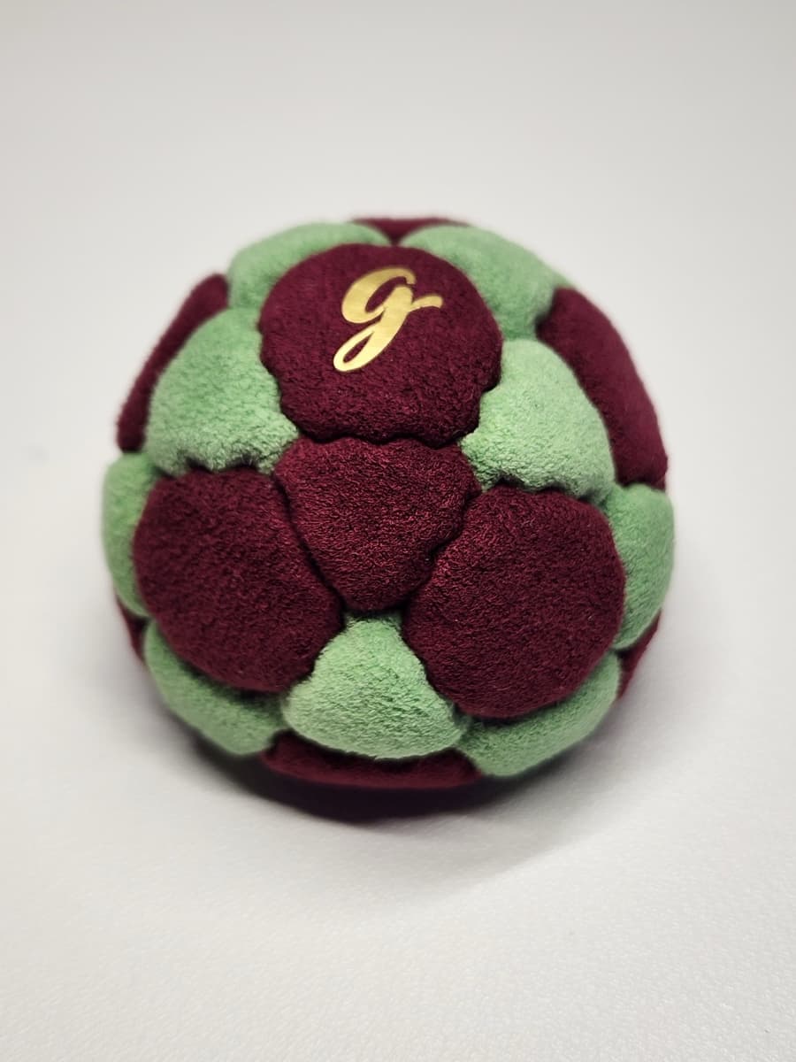 32-panel handmade freestyle footbag by G — 32-Panel Footbag by G (#63)