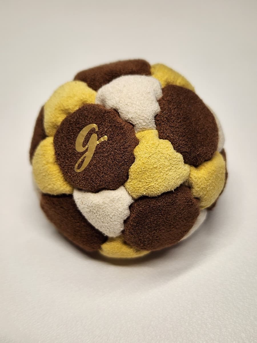 32-panel handmade freestyle footbag by G — 32-Panel Footbag by G (#64)