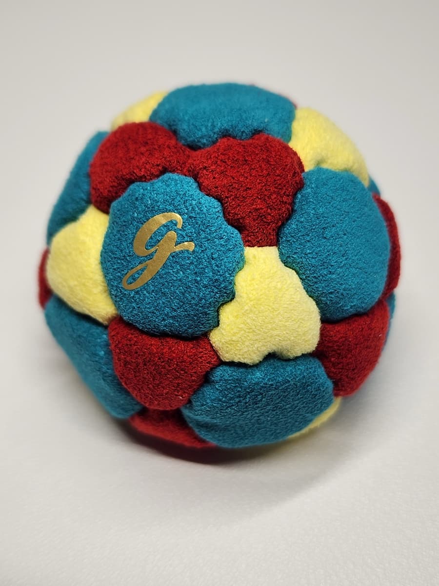 32-panel handmade freestyle footbag by G — 32-Panel Footbag by G (#65)