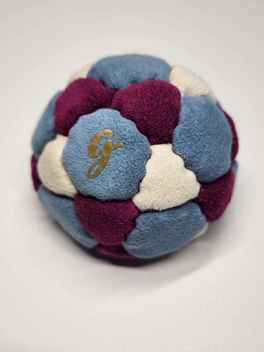 32-panel handmade freestyle footbag by G — 32-Panel Footbag by G (#66)