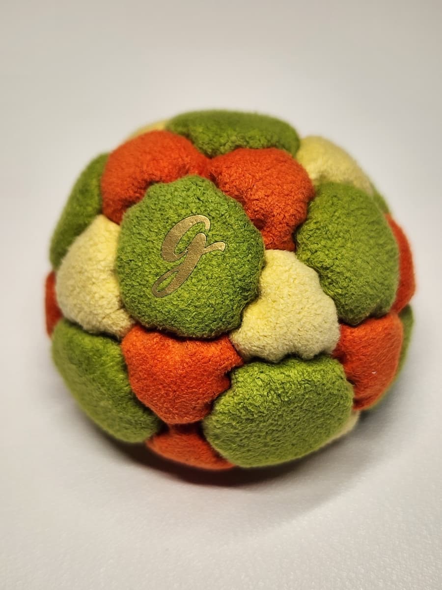 32-panel handmade freestyle footbag by G — 32-Panel Footbag by G (#70)