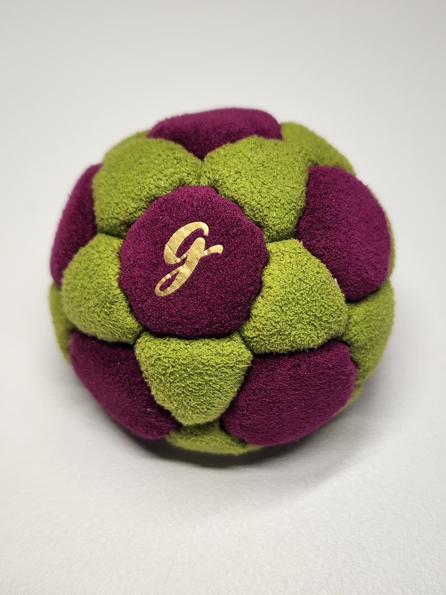 32-panel handmade freestyle footbag by G — 32-Panel Footbag by G (#71)