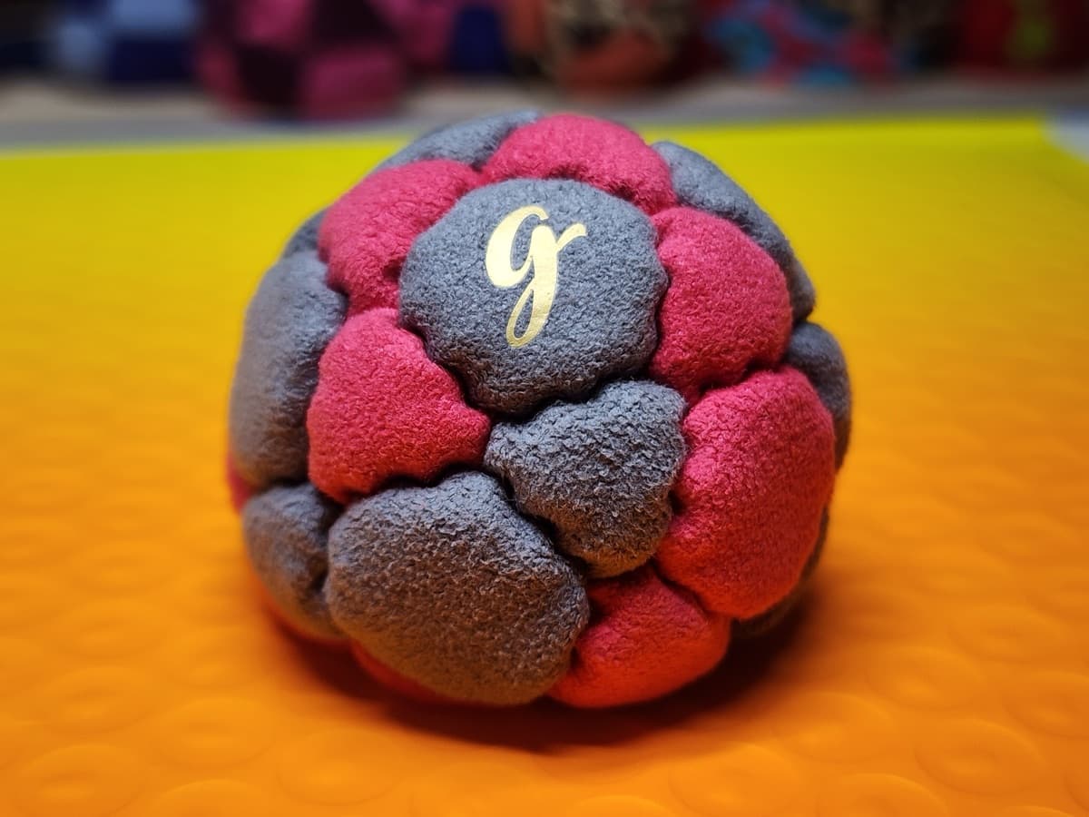 32-panel handmade freestyle footbag by G — 32-Panel Footbag by G (#82)