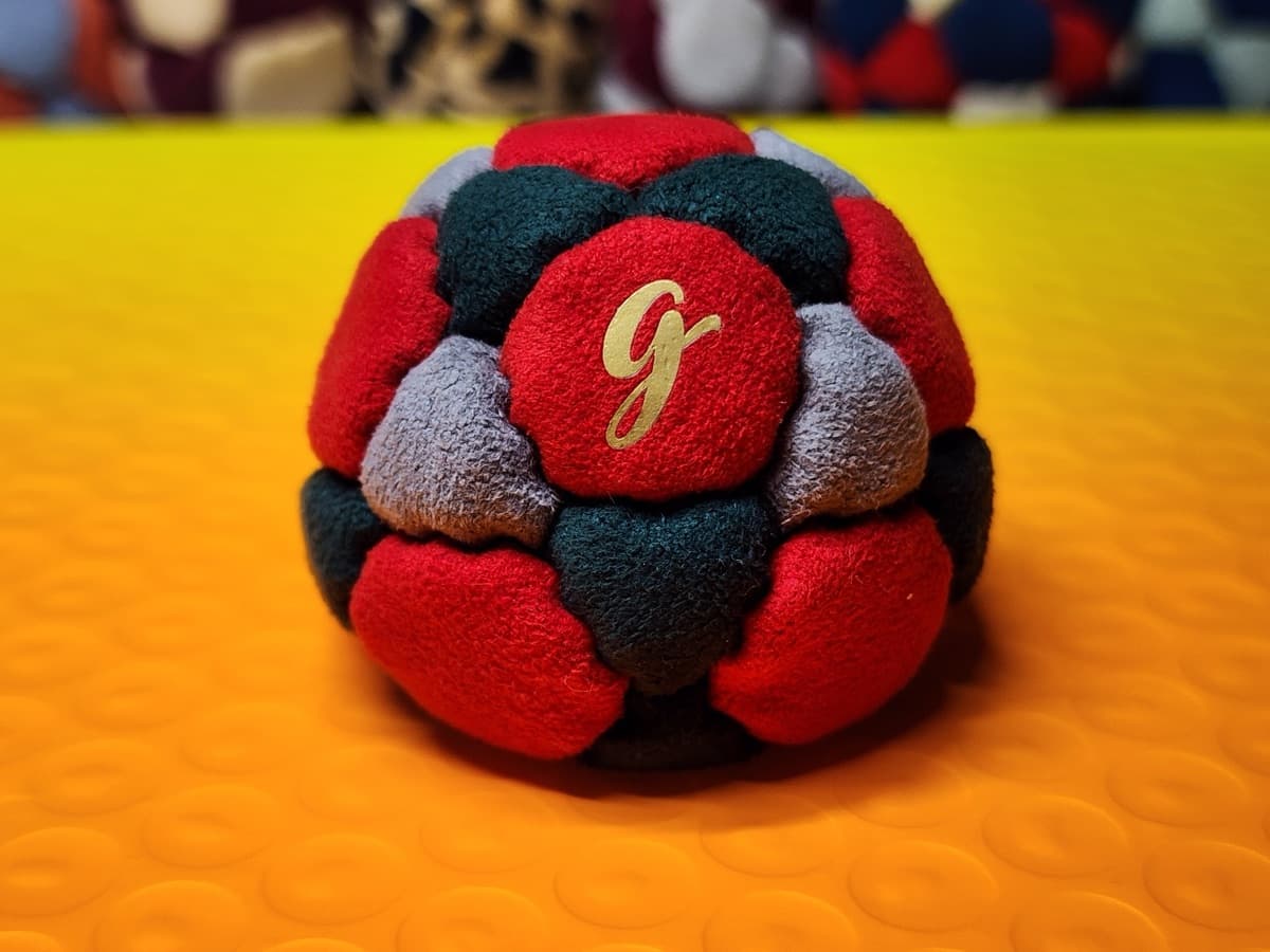 32-panel handmade freestyle footbag by G — 32-Panel Footbag by G (#84)