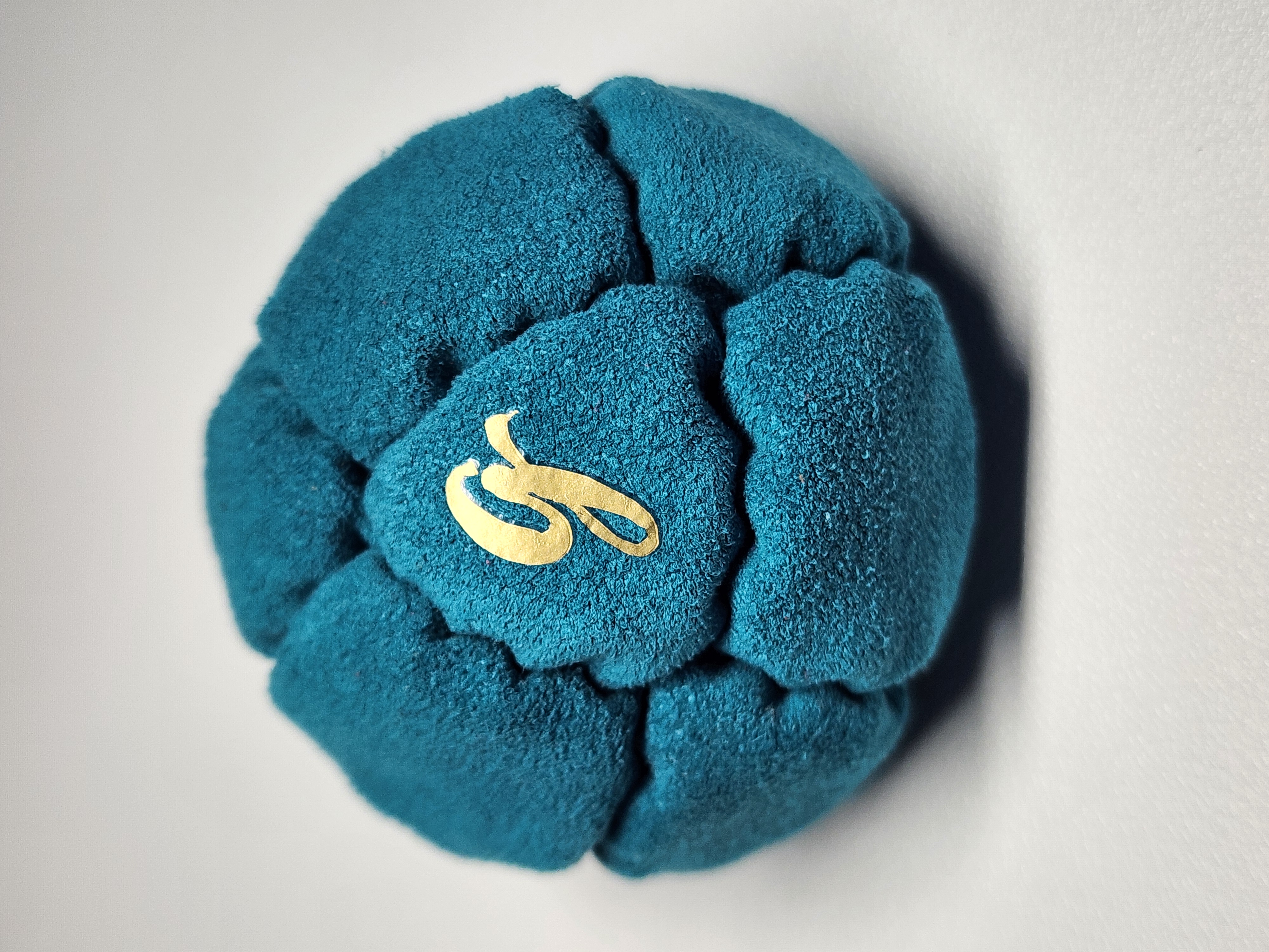 14-Panel Freestyle Footbag by G (#3) — Stitched by freestyle player G. 14-panel footbag (2 inch, 65g) made with Ultrasuede LX and stainless steel fill — the best materials for freestyle. Built to hold up to real play, not fall apart after a week.