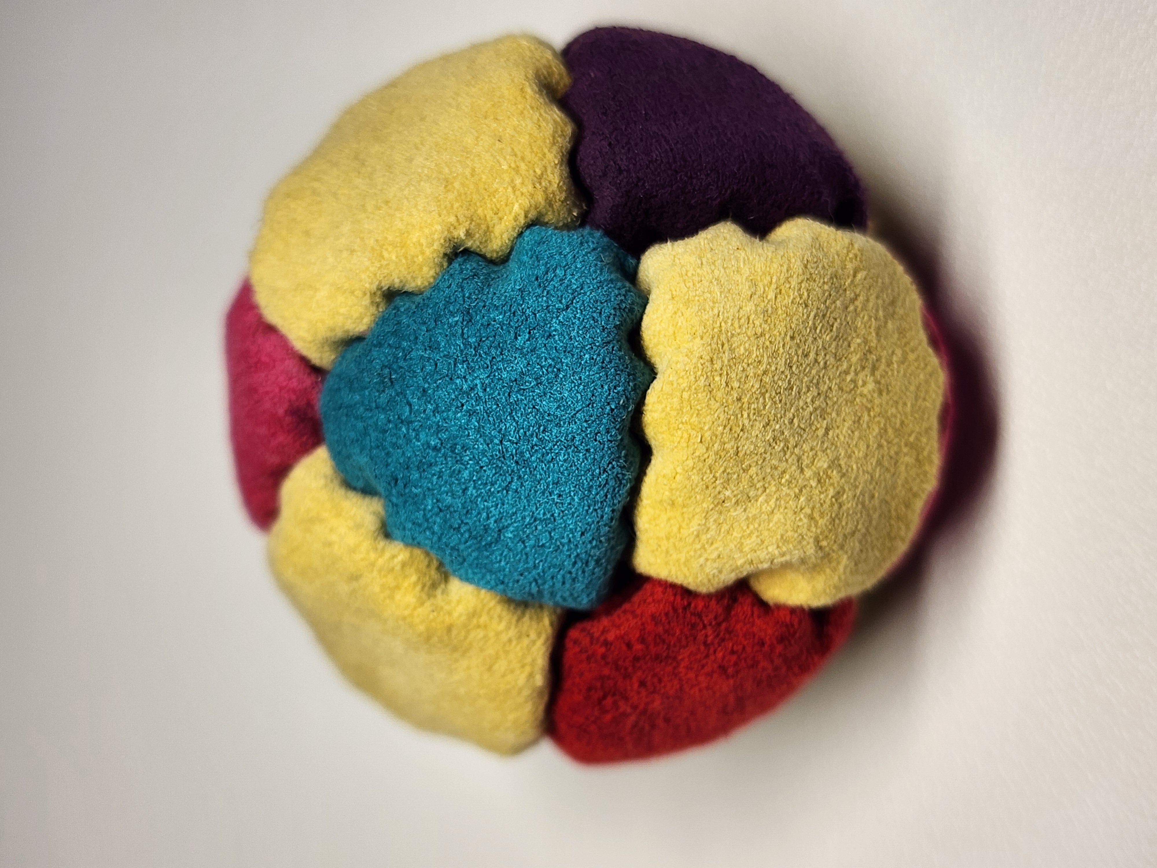 14-Panel Freestyle Footbag by G (#6) — Stitched by freestyle player G. 14-panel footbag (2 inch, 65g) made with Ultrasuede LX and stainless steel fill — the best materials for freestyle. Built to hold up to real play, not fall apart after a week.