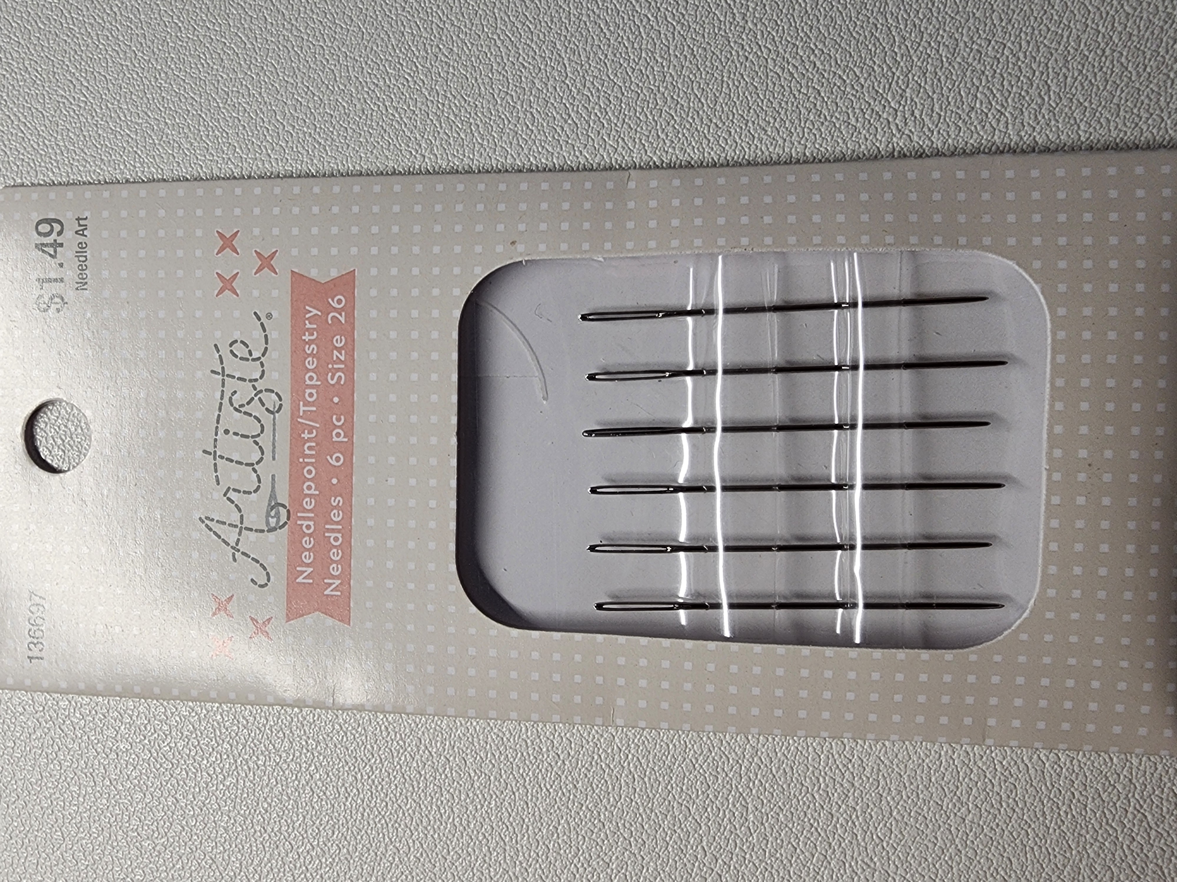 Tapestry Needle — Dull tapestry needle — excellent for stitching footbags with precut holes. Warning: only use with precut panels, not for piercing fabric.